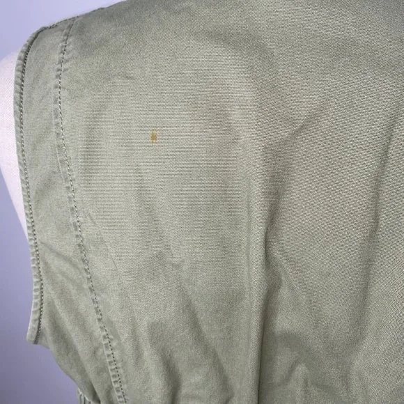 CAbi Womens Vest Green Army Cargo Utility Elastic Back Pockets Safari  Small - Picture 5 of 7